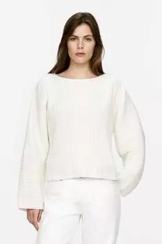 Топ с резинкой Arket, белый