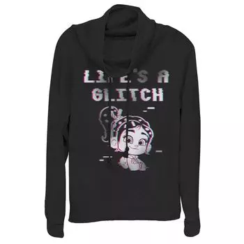 Топ с рисунком Disney's Wreck It Ralph 2 Juniors' Life's A Glitch с воротником-хомутом Licensed Character