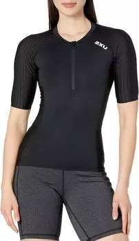 Топ с рукавами Aero Tri 2XU, цвет Black/White