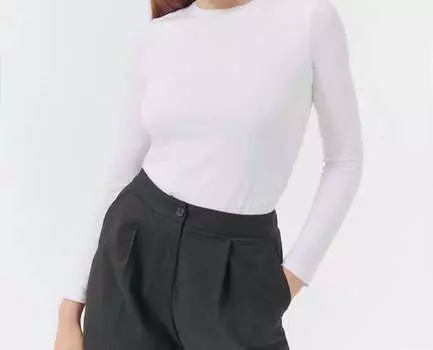 Топ с рукавами-браслетами белого цвета ATM