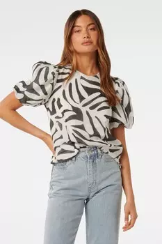 Топ с рукавами фонариками Lula Forever New, белый