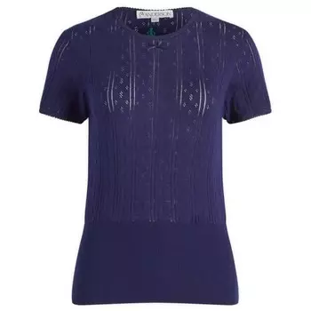 Топ с рукавами-крылышками Jw Anderson, синий