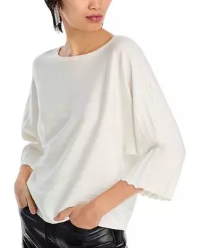 Топ с рукавами «летучая мышь» T Tahari, белый