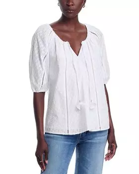 Топ с рукавом до локтя Palm Cove Tommy Bahama, белый