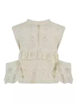 Топ с рюшами CHLO, нейтральный