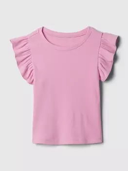 Топ с рюшами Gap, розовый