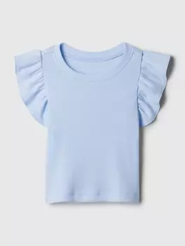 Топ с рюшами Gap, синий
