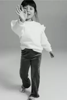 Топ с рюшами H&M, белый