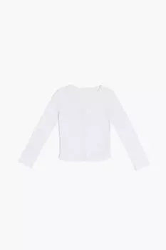 Топ с рюшами и пуговицами для девочек Forever 21, белый