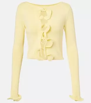 Топ с рюшами Same, Butter Yellow