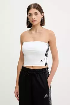 Топ с тремя полосками Adidas Originals, белый