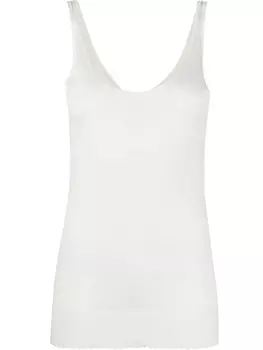 Топ с U-образным вырезом Chlo, белый