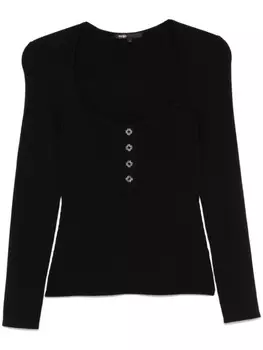 Топ с U-образным вырезом Maje, черный