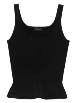 Топ с U-образным вырезом Mugler, черный