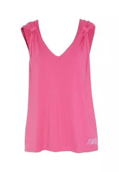 Топ с украшением в виде узла CHIEMSEE, цвет 17-2033 Fandango Pink