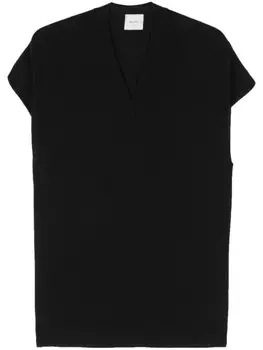 Топ с V-образным вырезом Alysi, черный