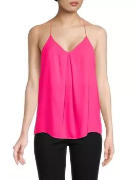 Топ с V-образным вырезом-борцовкой Renee C., фуксия