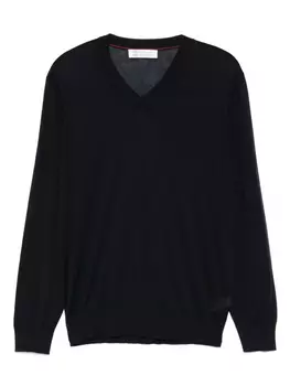 Топ с V-образным вырезом Brunello Cucinelli, синий