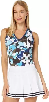 Топ с V-образным вырезом и абстрактным принтом Original Penguin Golf, цвет Astral Night