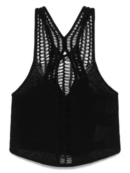 Топ с V-образным вырезом IRO, черный