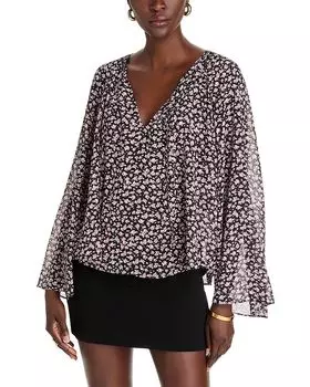 Топ с V-образным вырезом Michael Kors, розовый