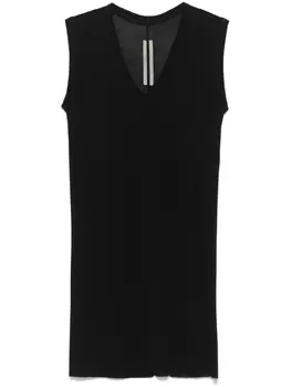 Топ с V-образным вырезом от Рика Оуэнса Rick Owens, черный