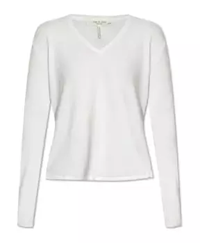 Топ с V образным вырезом Rag & Bone, белый