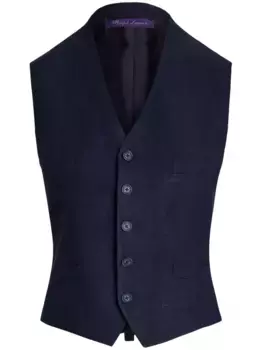 Топ с V-образным вырезом Ralph Lauren Collection, синий