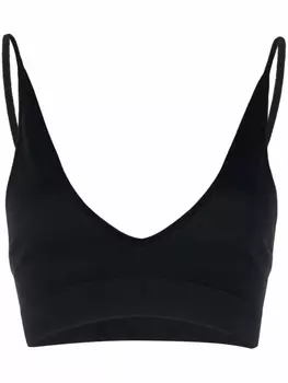 Топ с V-образным вырезом Rick Owens, черный