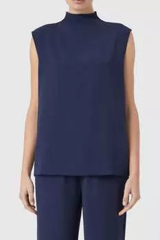 ТОП С ВОРОТНИКОМ-СТОЙКОЙ CLOSED, цвет dark night