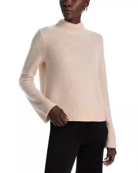 Топ с водолазкой C by Bloomingdale's Cashmere, коричневый/бежевый