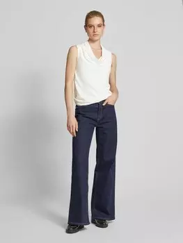 Топ с водопадным вырезом comma, кремовый