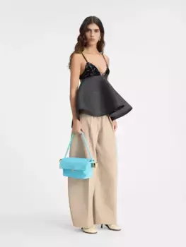 Топ с воланами и пайетками Ле Вела Jacquemus, черный