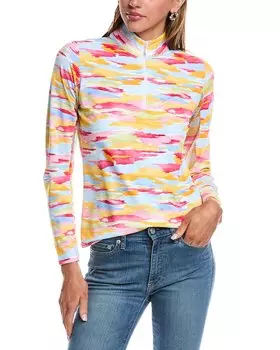 Топ с воротником-стойкой IBKUL, розовый