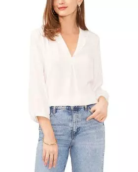 Топ с воротником VINCE CAMUTO, белый