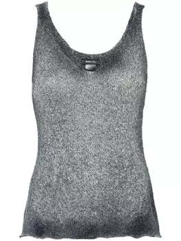 Топ с выцветшим эффектом Avant Toi, черный