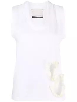 Топ с вырезами Calcaterra, белый