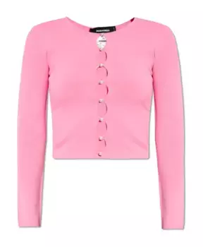 Топ с вырезами Dsquared2, розовый