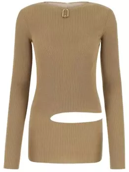 Топ с вырезами QUIRA, коричневый