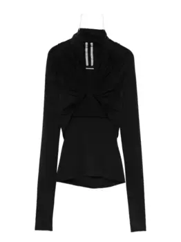 Топ с вырезами Rick Owens, черный