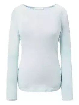 Топ с вырезом-лодочкой Amomento, синий