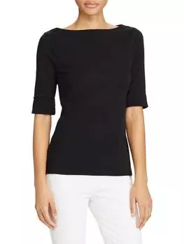 Топ с вырезом лодочкой от джуди Ralph Lauren, цвет Polo Black