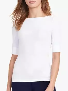 Топ с вырезом лодочкой от джуди Ralph Lauren, белый