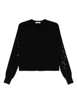 Топ с вырезом TWINSET, черный