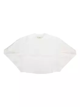 Топ с вышитым логотипом Fendi Kids, белый