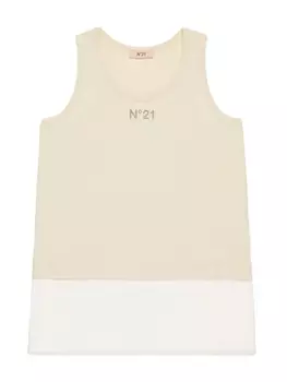 Топ с вышитым логотипом N21 Kids, нейтральный