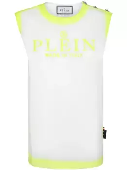 Топ с вышитым логотипом Philipp Plein, белый