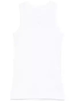 Топ с вышитым логотипом SACAI, белый