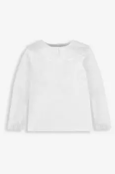 Топ с вышитым воротником JoJo Maman Bb Pretty Jojo Maman Bb, бежевый