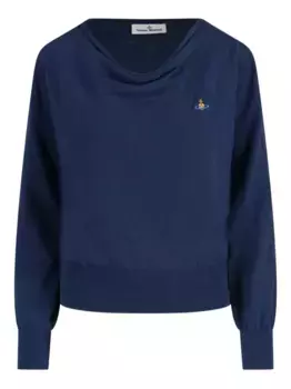 Топ с вышитыми шарами Vivienne Westwood, синий